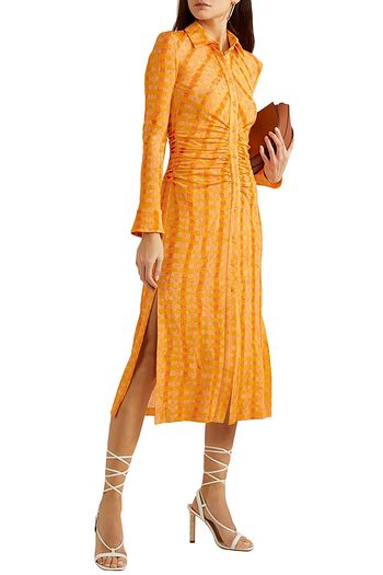 ALTUZARRA Claudia checked jersey dress