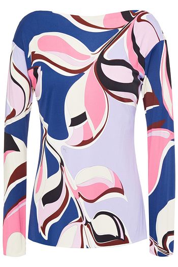 EMILIO PUCCI Printed stretch-jersey top
