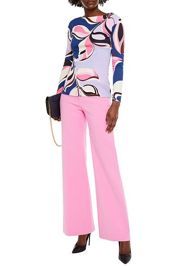 EMILIO PUCCI Printed stretch-jersey top