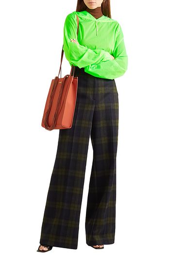 REJINA PYO Neonfarbenes Sweatshirt aus Shell mit Kapuze