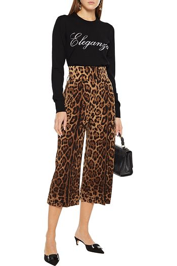 DOLCE & GABBANA Pullover aus Wolle mit Intarsienmuster