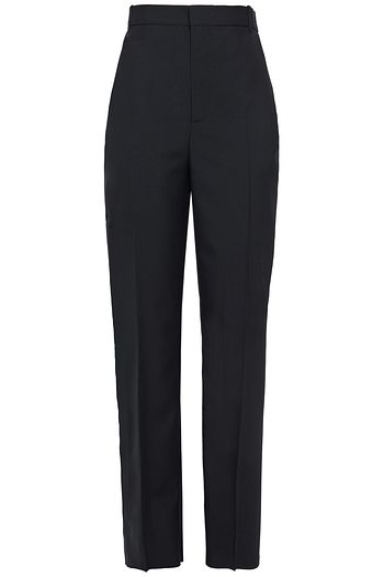 BALENCIAGA Hoch sitzende Hose mit geradem Bein aus Twill aus einer Wollmischung