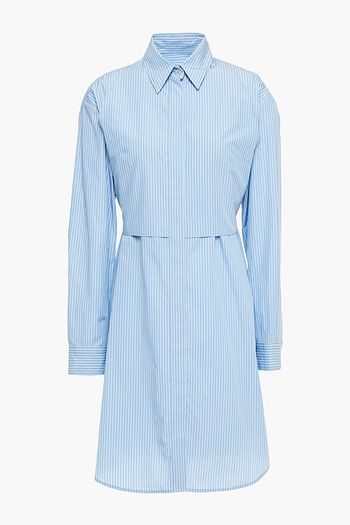 MM6 MAISON MARGIELA Pinstriped cotton-poplin shirt dress