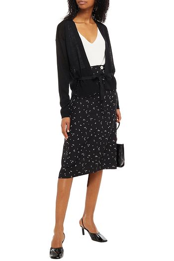 VANESSA BRUNO Tie-front linen-blend cardigan