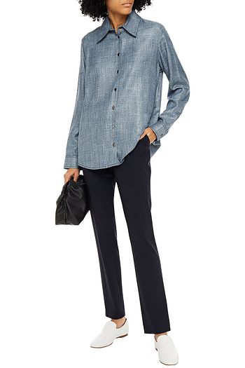 THE ROW Franklin wool-blend slim-leg pants