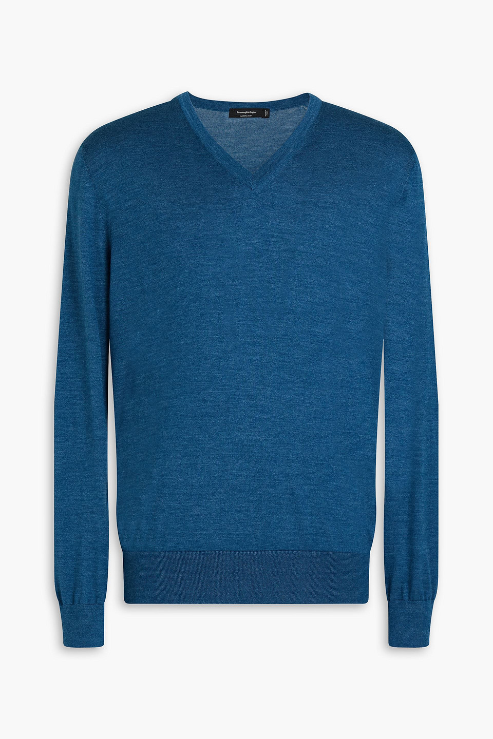 Man Mélange Cashmere And Silk-blend Sweater