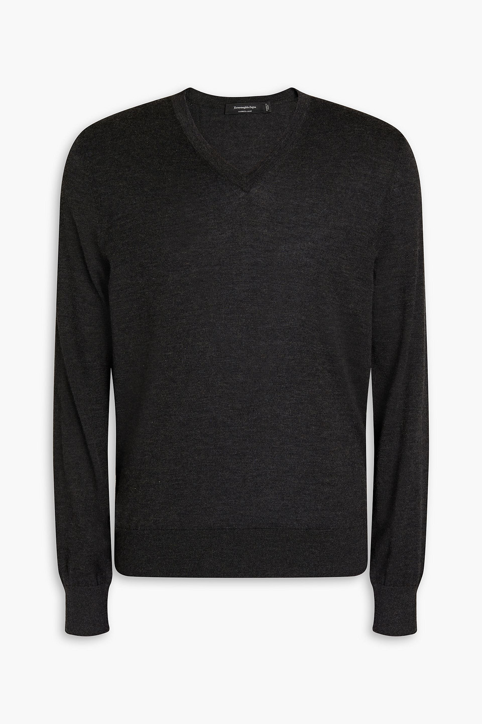 Man Mélange Cashmere And Silk-blend Sweater