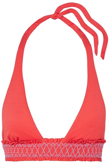 HEIDI KLEIN Antilles smocked halterneck bikini top
