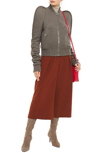 RICK OWENS Cashmere-felt bomber jacket