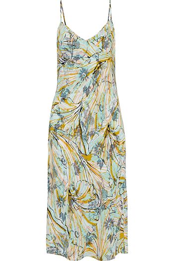 DIANE VON FURSTENBERG Annalyse reversible printed crepe midi slip dress