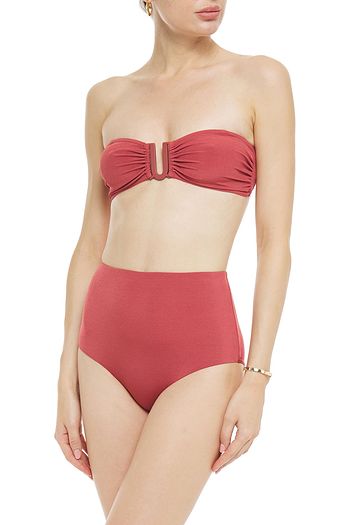ZIMMERMANN Separates Sculpt Link ribbed bandeau bikini top