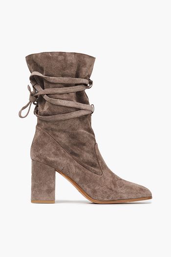 ZIMMERMANN Te-detailed suede ankle boots