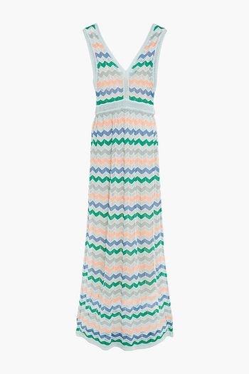 M MISSONI Crochet-knit cotton-blend maxi dress