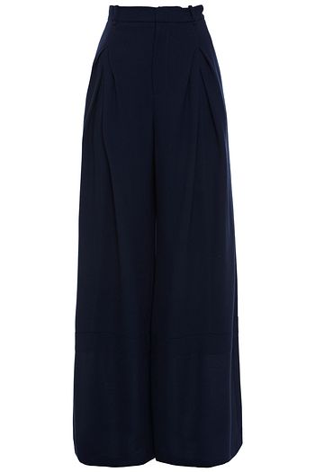 ROLAND MOURET Valens wool-crepe wide-leg pants
