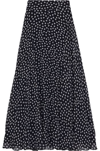 DIANE VON FURSTENBERG Tonnah floral-print georgette maxi skirt