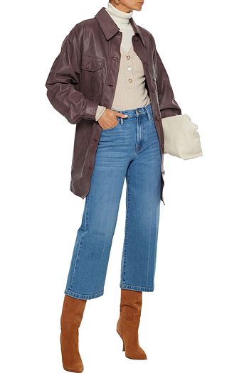 FRAME Ali Wide Crop high-rise wide-leg jeans