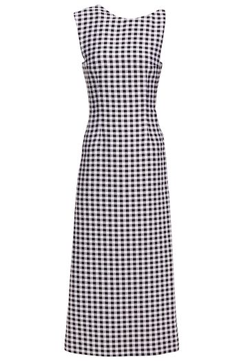 EMILIA WICKSTEAD Ceilani open-back gingham cloqué midi dress