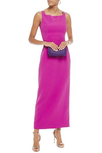 EMILIA WICKSTEAD Cleo cutout textured-crepe maxi dress