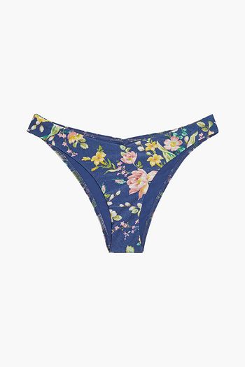 ZIMMERMANN Zinnia tief sitzendes Bikini-Höschen mit floralem Print