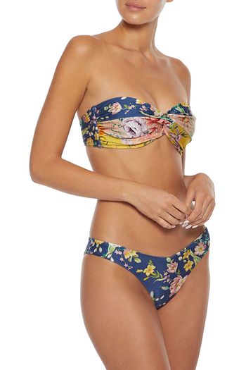 ZIMMERMANN Zinnia tief sitzendes Bikini-Höschen mit floralem Print