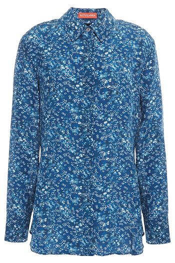 ALTUZARRA Printed silk crepe de chine shirt
