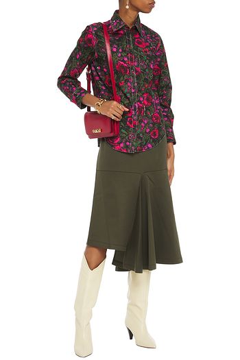 MARNI Floral-print cotton-poplin shirt