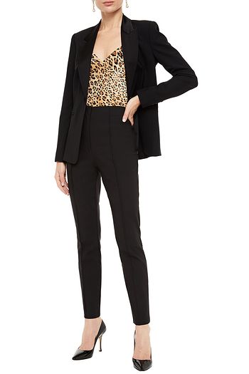 DIANE VON FURSTENBERG Hose mit schmalem Bein aus Twill aus einer Baumwollmischung