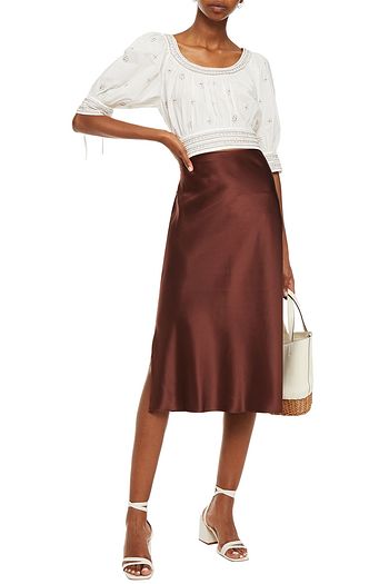 ULLA JOHNSON Zola Cropped Oberteil aus Baumwollpopeline
