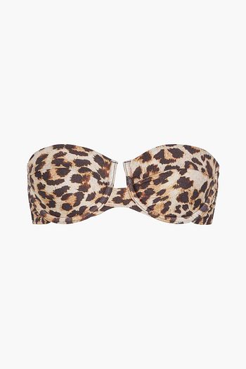 ZIMMERMANN Separates Sculpt leopard-print bandeau bikini top