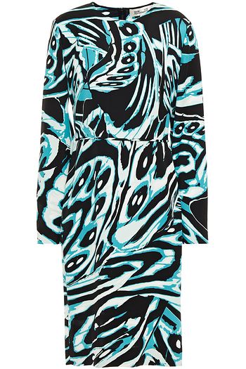 DIANE VON FURSTENBERG Inye bedrucktes Kleid aus Stretch-Crêpe