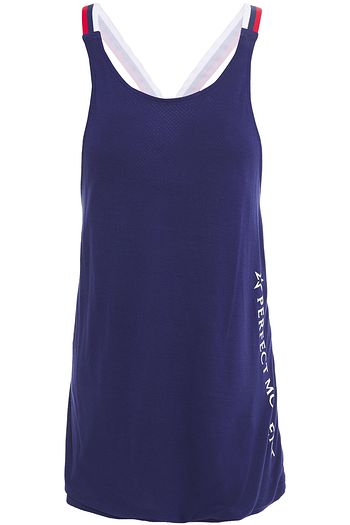 PERFECT MOMENT Printed stretch-jersey tank
