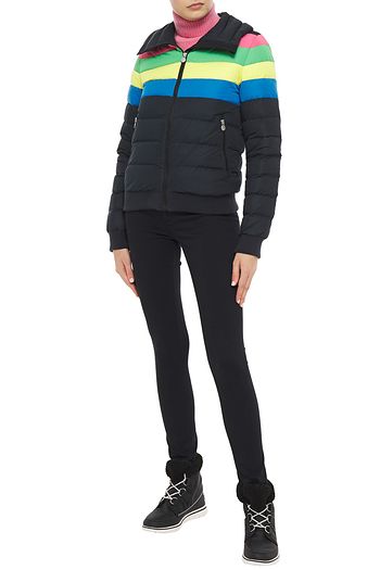 PERFECT MOMENT Queenie quilted color-block shell jacket