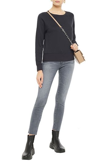 AG JEANS The Prima Ankle faded mid-rise slim-leg jeans