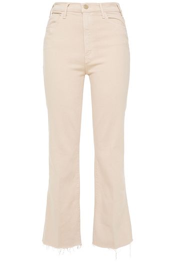 MOTHER The Hustler cropped high-rise bootcut jeans