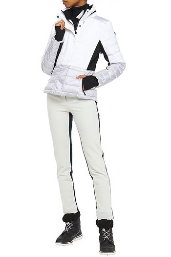 ERIN SNOW Quilted color-block shell ski jacket