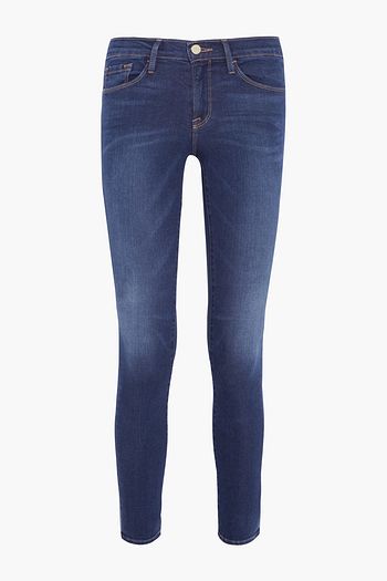 FRAME Le Skinny de Jeanne faded mid-rise skinny jeans