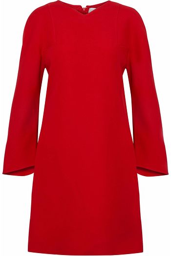 VALENTINO Minikleid aus Crêpe aus einer Woll-Seidenmischung