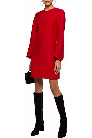 VALENTINO Minikleid aus Crêpe aus einer Woll-Seidenmischung