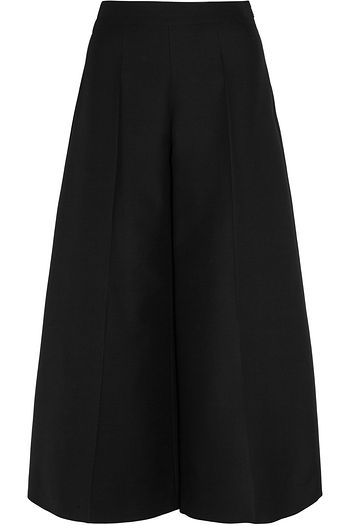 VALENTINO Wool-crepe wide-leg culottes