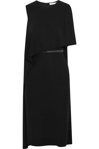 GIVENCHY Belted draped dress in stretch-crepe
