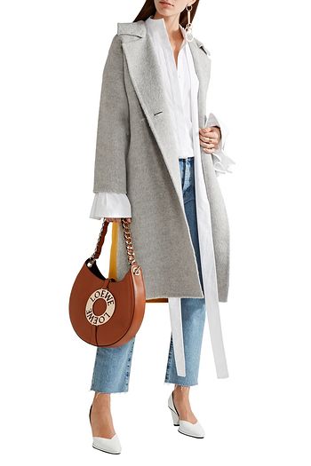 REJINA PYO Kate color-block alpaca and wool-blend coat