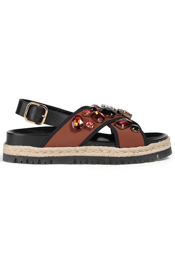 MARNI Embellished neoprene sandals