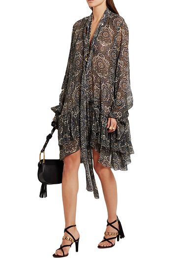 CHLOÉ Embellished suede sandals