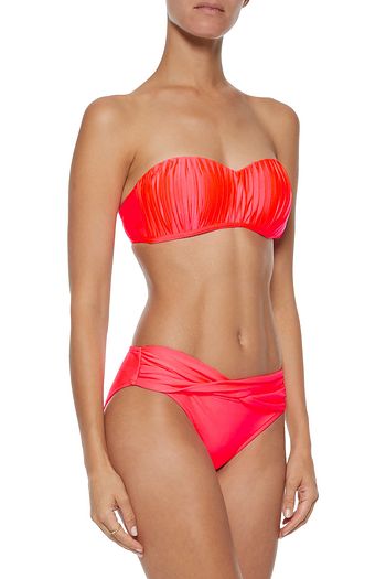 SEAFOLLY Kiara pleated bandeau bikini top