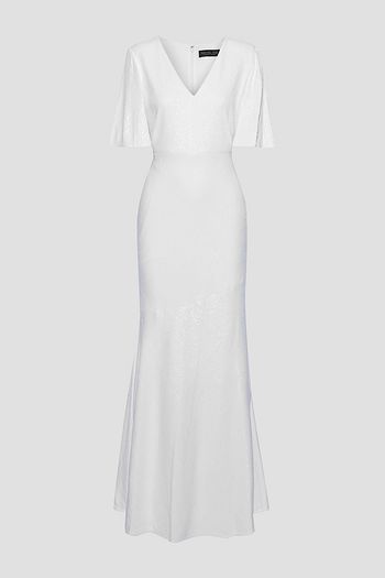 RACHEL ZOE Heather sequined stretch-jersey gown