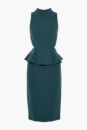 RACHEL ZOE Karyn cutout crepe peplum dress