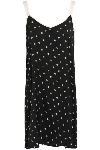 DKNY Printed crepe de chine nightdress