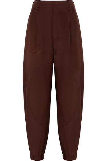 CHLOÉ Silk crepe de chine tapered pants