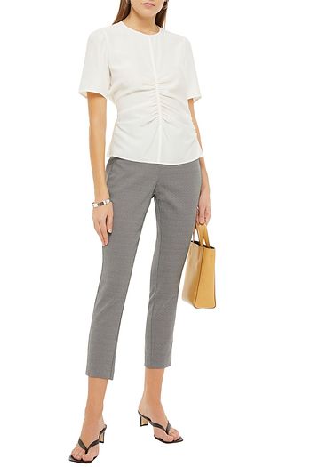 RAG & BONE Oberteil aus Seide mit Raffungen