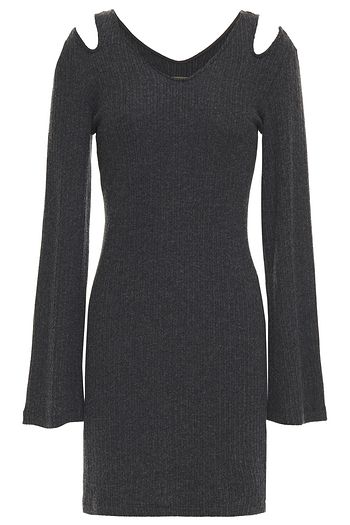 ENZA COSTA Cutout ribbed modal-blend mini dress